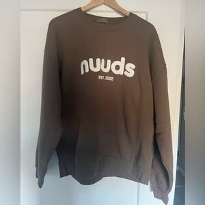 Nuuds Birthday Sweatshirt Size L Color Brown